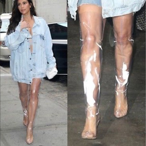 yeezy knee high boots